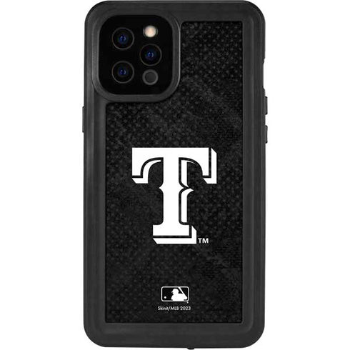 MLB Texas Rangers Jays Dark Wash iPhone 12 Pro Max Waterproof Case