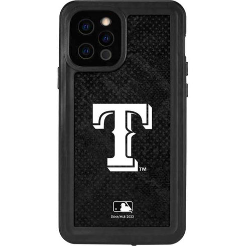 MLB Texas Rangers Jays Dark Wash iPhone 12 Pro Waterproof Case