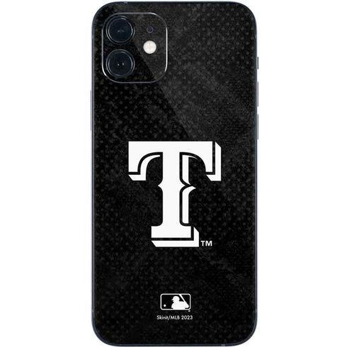 MLB Texas Rangers Jays Dark Wash iPhone 12 Skin