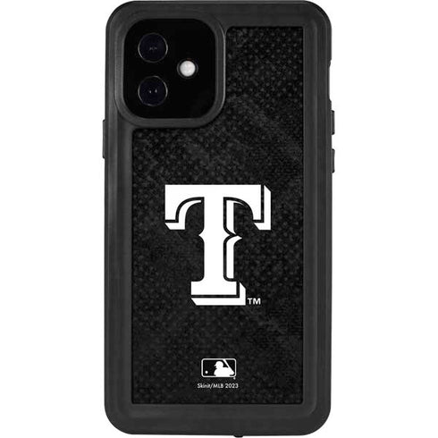 MLB Texas Rangers Jays Dark Wash iPhone 12 Waterproof Case