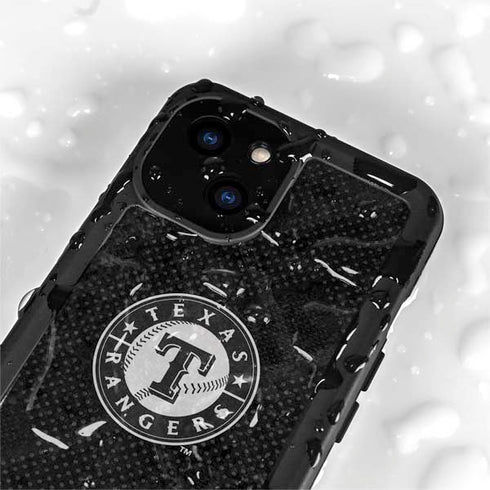 MLB Texas Rangers Jays Dark Wash iPhone 13 Mini Waterproof Case