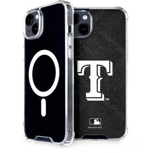 MLB Texas Rangers Jays Dark Wash iPhone 15 Plus MagSafe Case