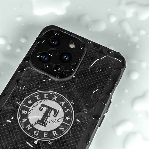 MLB Texas Rangers Jays Dark Wash iPhone 14 Pro Max Waterproof Case