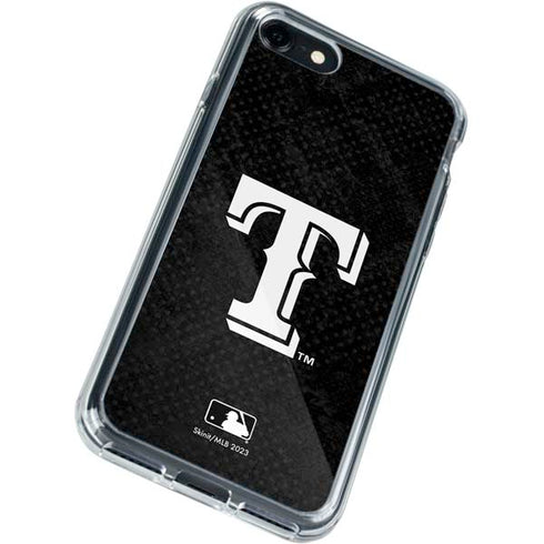 MLB Texas Rangers Jays Dark Wash iPhone SE (2nd & 3rd Gen) Clear Case