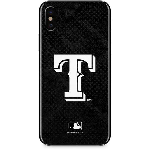 MLB Texas Rangers Jays Dark Wash iPhone X Skin