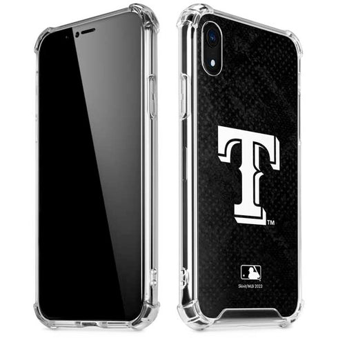 MLB Texas Rangers Jays Dark Wash iPhone XR Clear Case