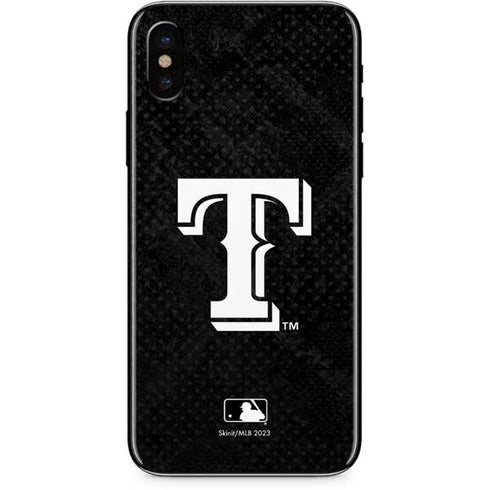 MLB Texas Rangers Jays Dark Wash iPhone XS Max Skin
