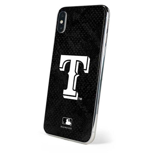 MLB Texas Rangers Jays Dark Wash iPhone XS Max Skin