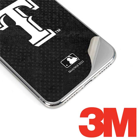 MLB Texas Rangers Jays Dark Wash iPhone XS Max Skin