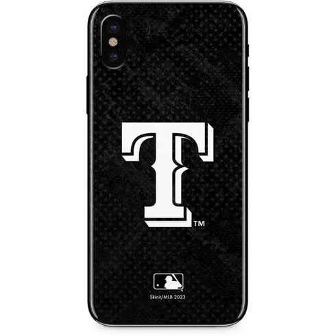 MLB Texas Rangers Jays Dark Wash iPhone XS Skin