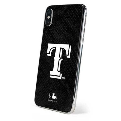 MLB Texas Rangers Jays Dark Wash iPhone XS Skin
