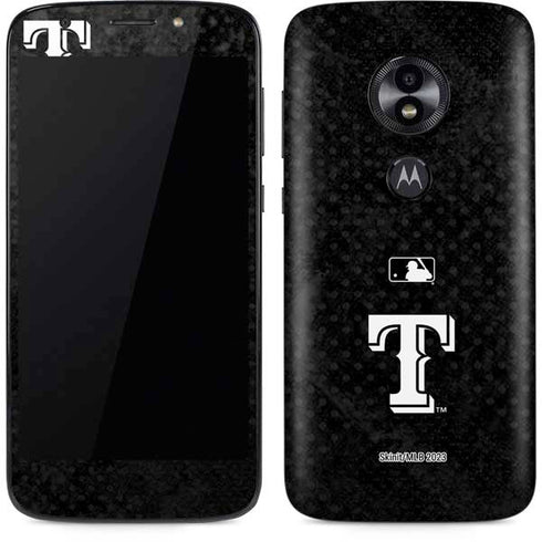 MLB Texas Rangers Jays Dark Wash Moto E5 Play Skin