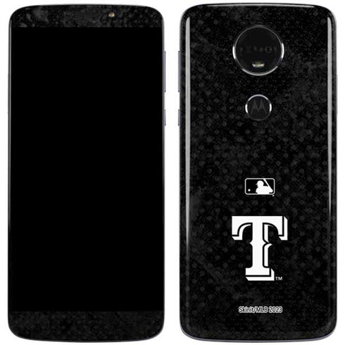 MLB Texas Rangers Jays Dark Wash Moto E5 Plus Skin
