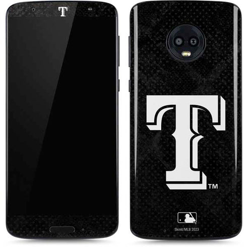 MLB Texas Rangers Jays Dark Wash Moto G6 Skin
