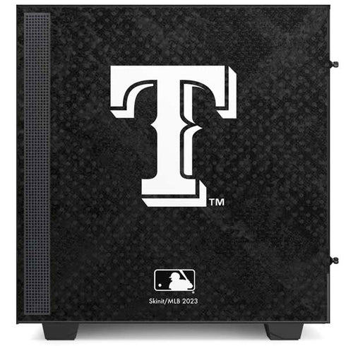 MLB Texas Rangers Jays Dark Wash NZXT H510 Compact ATX Mid-Tower Case Skin