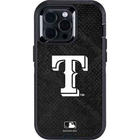 MLB Texas Rangers Jays Dark Wash Otterbox Defender iPhone Skin