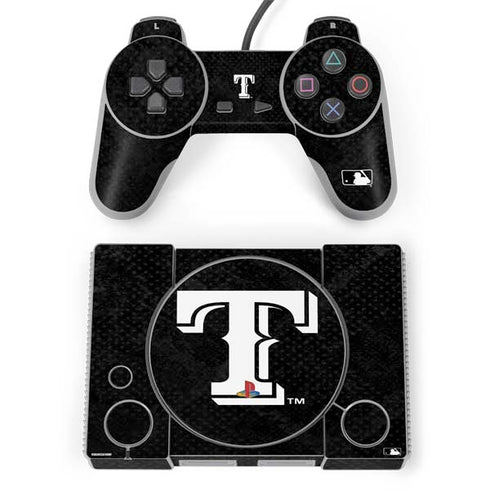 MLB Texas Rangers Jays Dark Wash PlayStation Classic Bundle Skin