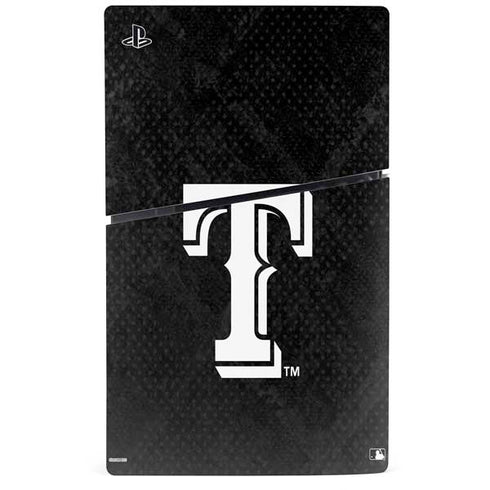 MLB Texas Rangers Jays Dark Wash PS5 Slim Disk Console Skin