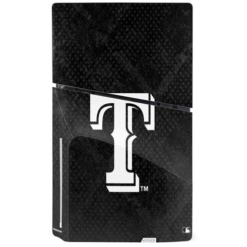 MLB Texas Rangers Jays Dark Wash PS5 Slim Disk Console Skin