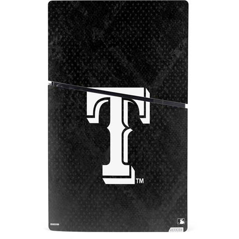 MLB Texas Rangers Jays Dark Wash PS5 Slim Digital Edition Bundle Skin