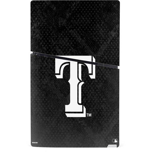 MLB Texas Rangers Jays Dark Wash PS5 Slim Digital Edition Console Skin