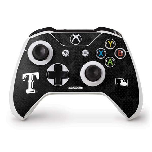 MLB Texas Rangers Jays Dark Wash Xbox One S Controller Skin