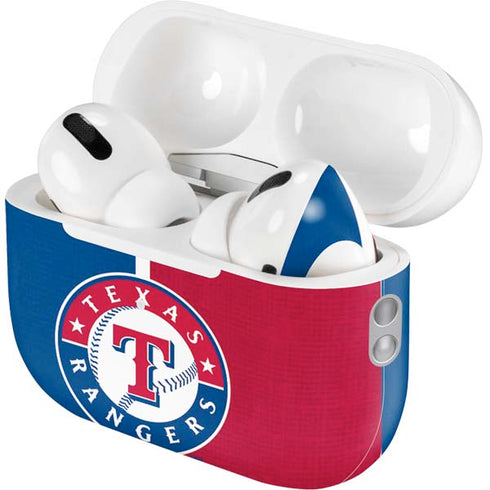 MLB Texas Rangers Split AirPods Pro 2nd Gen Skin