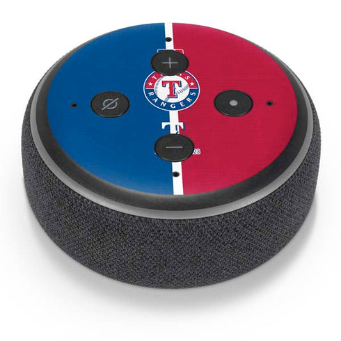 MLB Texas Rangers Split Amazon Echo Dot Skin