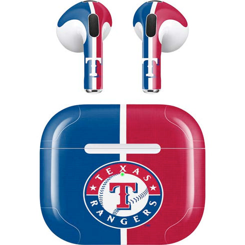 MLB Texas Rangers Split Apple AirPods (3rd Gen 2021) Skin