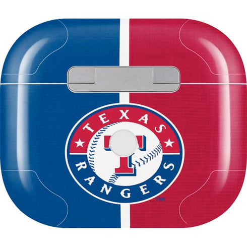 MLB Texas Rangers Split Apple AirPods (3rd Gen 2021) Skin