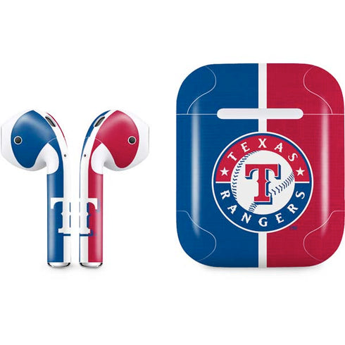 MLB Texas Rangers Split Apple AirPods Skin