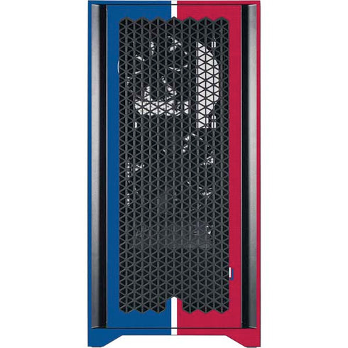 MLB Texas Rangers Split Corsair 4000D Tempered Glass Mid-Tower ATX Case Skin