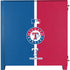 MLB Texas Rangers Split Corsair 4000D Tempered Glass Mid-Tower ATX Case Skin