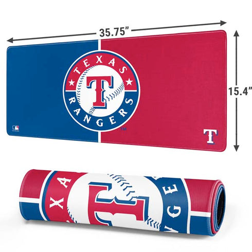 MLB Texas Rangers Split Gaming Mouse Pad
