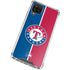 MLB Texas Rangers Split Galaxy A12 Clear Case