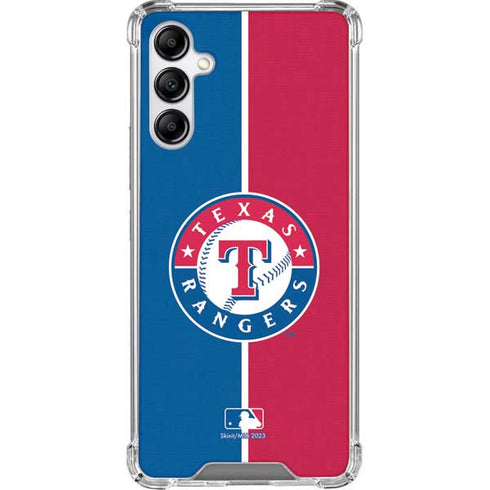 MLB Texas Rangers Split Galaxy A14 5G Clear Case