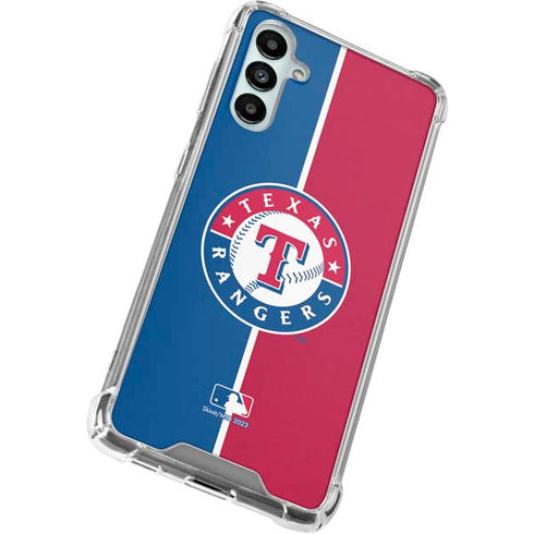 MLB Texas Rangers Split Galaxy A14 5G Clear Case