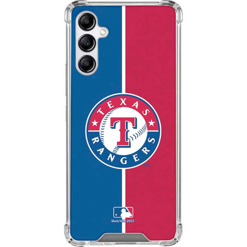 MLB Texas Rangers Split Galaxy A15 5G Clear Case