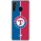 MLB Texas Rangers Split Galaxy A21 Clear Case
