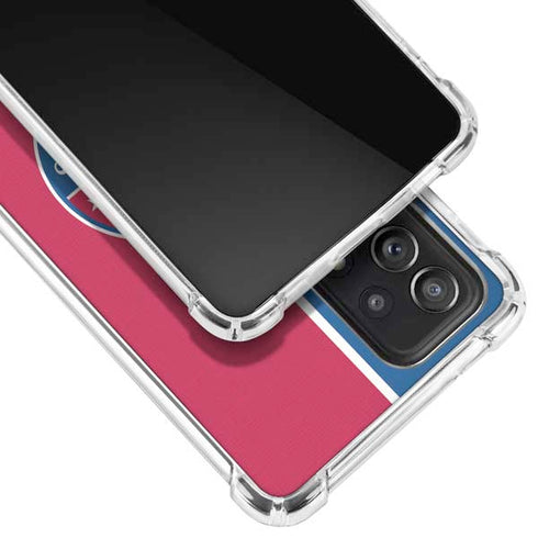 MLB Texas Rangers Split Galaxy A52 5G Clear Case