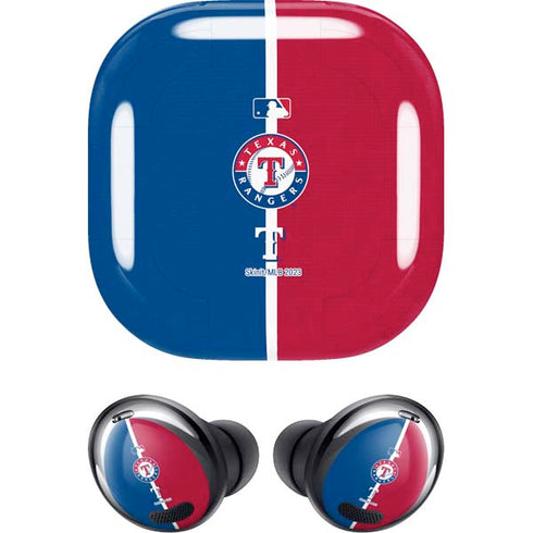 MLB Texas Rangers Split Galaxy Buds Pro Skin