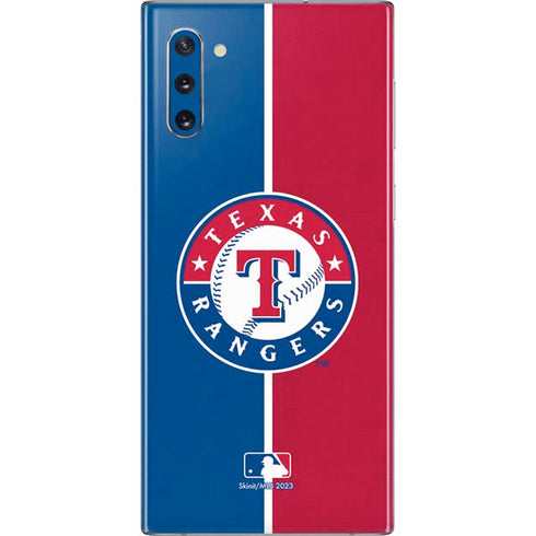MLB Texas Rangers Split Galaxy Note 10 Skin