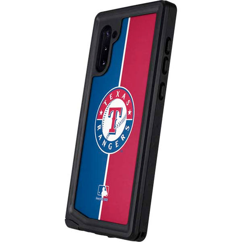MLB Texas Rangers Split Galaxy Note 10 Waterproof Case