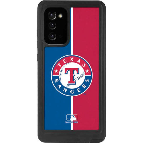 MLB Texas Rangers Split Galaxy Note20 5G Waterproof Case