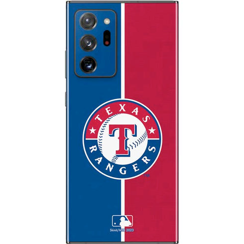MLB Texas Rangers Split Galaxy Note20 Ultra 5G Skin