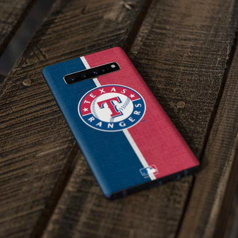 MLB Texas Rangers Split Galaxy S10 Skin