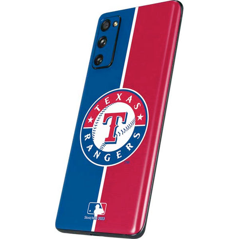MLB Texas Rangers Split Galaxy S20 Fan Edition Skin