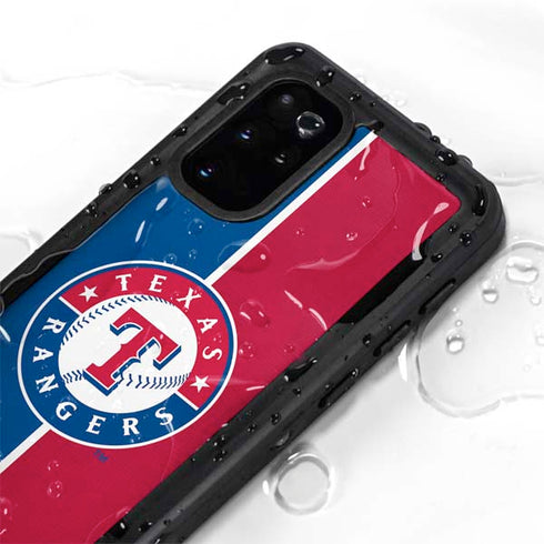 MLB Texas Rangers Split Galaxy S20 Plus Waterproof Case