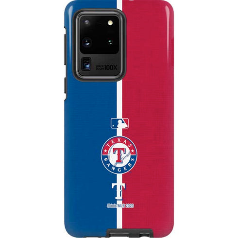 MLB Texas Rangers Split Galaxy S20 Ultra 5G Pro Case