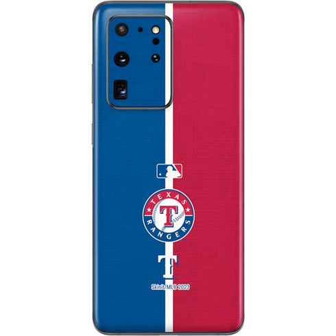 MLB Texas Rangers Split Galaxy S20 Ultra 5G Skin